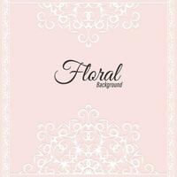 Vector decorative floral frame background