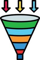 Funnel Chart Vector Icon