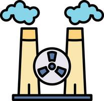 Nuclear Factory Vector Icon