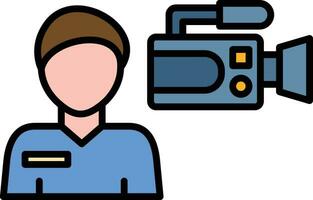 Camera Operator Vector Icon