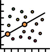 dispersión trama vector icono