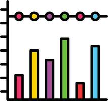 Stacked Bar Chart Vector Icon