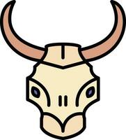 Bull Skull Vector Icon