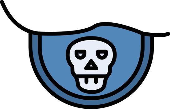 icono de vector de parche en el ojo