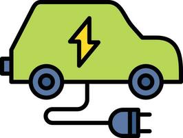 Electric Car Vector Icon