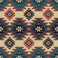 Native pattern american tribal indian ornament pattern geometric ethnic textile texture tribal aztec pattern navajo mexican fabric seamless Vector decoration fashion