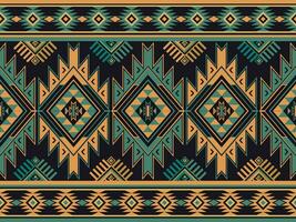 Native pattern american tribal indian ornament pattern geometric ethnic textile texture tribal aztec pattern navajo mexican fabric seamless Vector decoration fashion