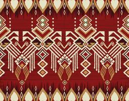 Native pattern american tribal indian ornament pattern geometric ethnic textile texture tribal aztec pattern navajo mexican fabric seamless Vector decoration fashion