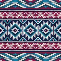 Native pattern american tribal indian ornament pattern geometric ethnic textile texture tribal aztec pattern navajo mexican fabric seamless Vector decoration fashion