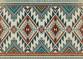 Native pattern american tribal indian ornament pattern geometric ethnic textile texture tribal aztec pattern navajo mexican fabric seamless Vector decoration fashion