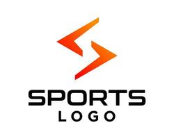 Letter S monogram sport industry logo design. vector