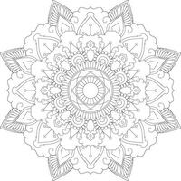 vector resumen mandala modelo. diseño para un fondo de pantalla pintar camisa y loseta pegatina diseño, colorante libro cordón modelo el tatuaje. mándala mandala colorante paginas flor mándala colorante paginas