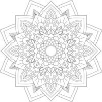 vector resumen mandala modelo. diseño para un fondo de pantalla pintar camisa y loseta pegatina diseño, colorante libro cordón modelo el tatuaje. mándala mandala colorante paginas flor mándala colorante paginas