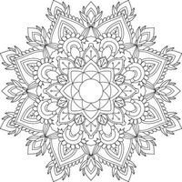 vector resumen mandala modelo. diseño para un fondo de pantalla pintar camisa y loseta pegatina diseño, colorante libro cordón modelo el tatuaje. mándala mandala colorante paginas flor mándala colorante paginas