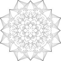 vector resumen mandala modelo. diseño para un fondo de pantalla pintar camisa y loseta pegatina diseño, colorante libro cordón modelo el tatuaje. mándala mandala colorante paginas flor mándala colorante paginas