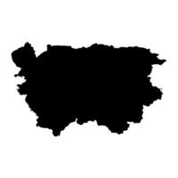 ain desinflar provincia mapa, administrativo división de Argelia vector