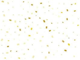 Golden Rectangles Confetti Background. Vector illustration