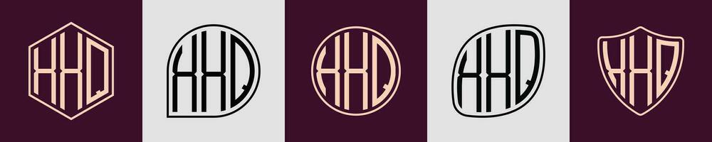 Creative simple Initial Monogram XXQ Logo Designs. vector