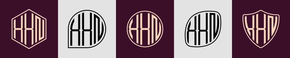 Creative simple Initial Monogram XXN Logo Designs. vector
