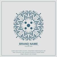 ornament art logo design template vector