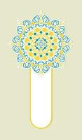 Colorful mandala decorative banner vector