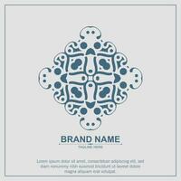 ornament art logo design template vector