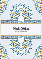 Colorful decorative mandala style background vector