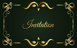 luxury invitation background style ornamental pattern vector