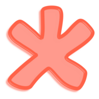 hand- getrokken wiskundig symbool kleurrijk png