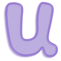 colorful alphabet cute png