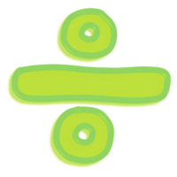 mano disegnato matematico simbolo colorato png