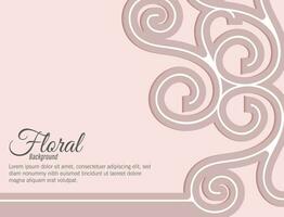 Vector decorative floral frame background