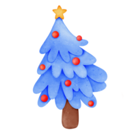 Noël arbre, Noël, dessin animé Noël arbre, main dessiné, aquarelle, festival, hiver png