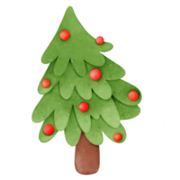 Weihnachten Baum Aquarell Karikatur png