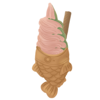 sakura matcha taiyaki png