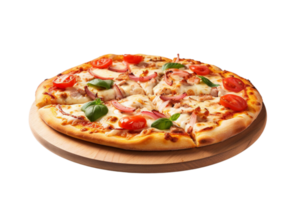 ai gegenereerd heerlijk kaas en peperoni pizza. png