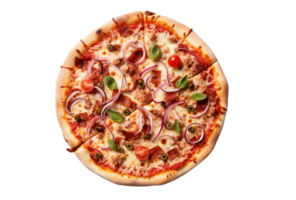 ai generado delicioso queso y pepperoni Pizza. png