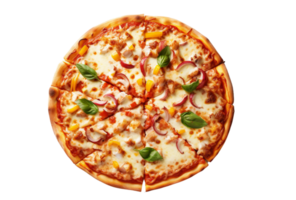 ai generado delicioso queso y pepperoni Pizza. png