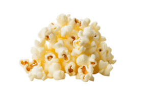 AI Generated Image of delicious popcorn on a transparent background. png