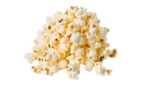 AI Generated Image of delicious popcorn on a transparent background. png