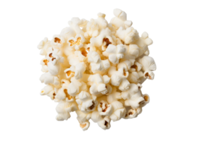 AI Generated Image of delicious popcorn on a transparent background. png