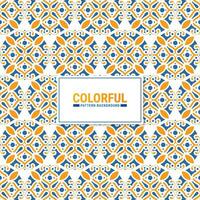 Colorful abstract geometric pattern design vector