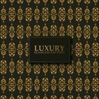 luxury dark seamless pattern background vector