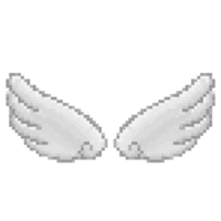 angel wings pixel art png