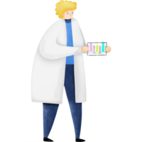 Scientist in laboratory png