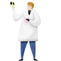 Scientist in laboratory png