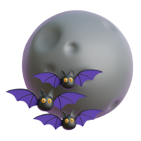 lleno Luna 3d icono ilustraciones png