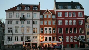 Danish apartments with unique roofs photo