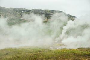 Geyser Stokkur, in Iceland photo