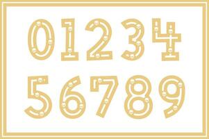 Versatile Collection of Skull Numbers for Various Uses vector